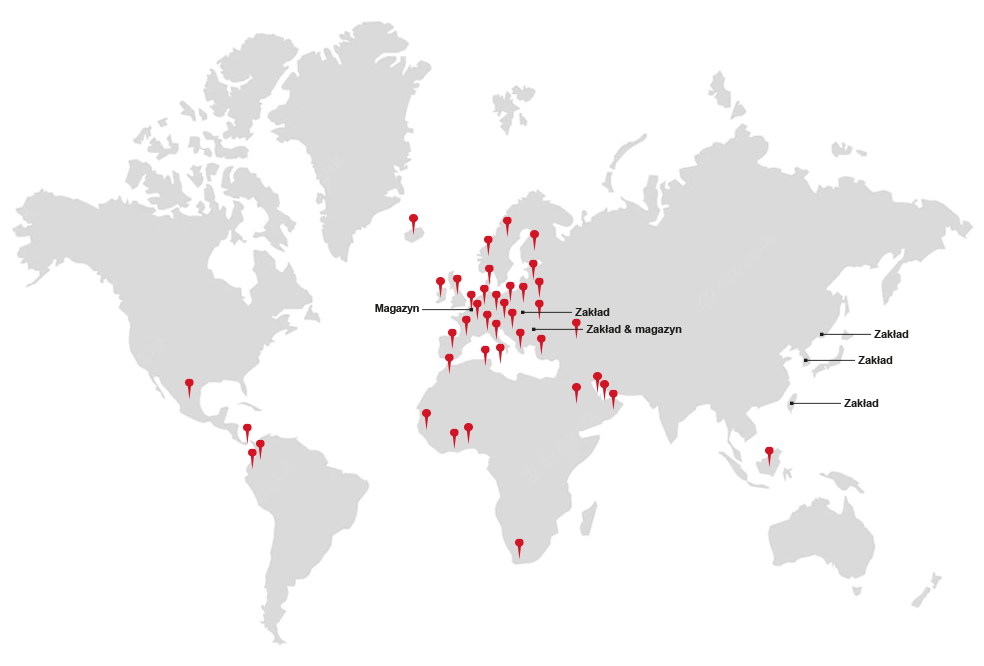 Profit by Piping Logistics world map